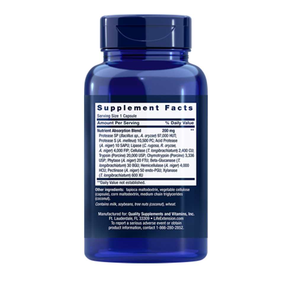 Life Extension Extraordinary Enzymes – 60 Capsules thumbnail 2
