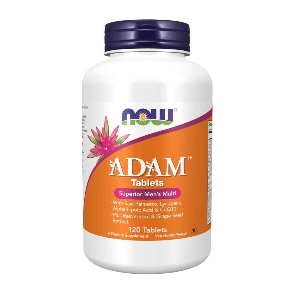 Now Foods Adam Men's Multivitamin – 60 Tablets – with Saw Palmetto, Co Q10, Lycopene thumbnail 2