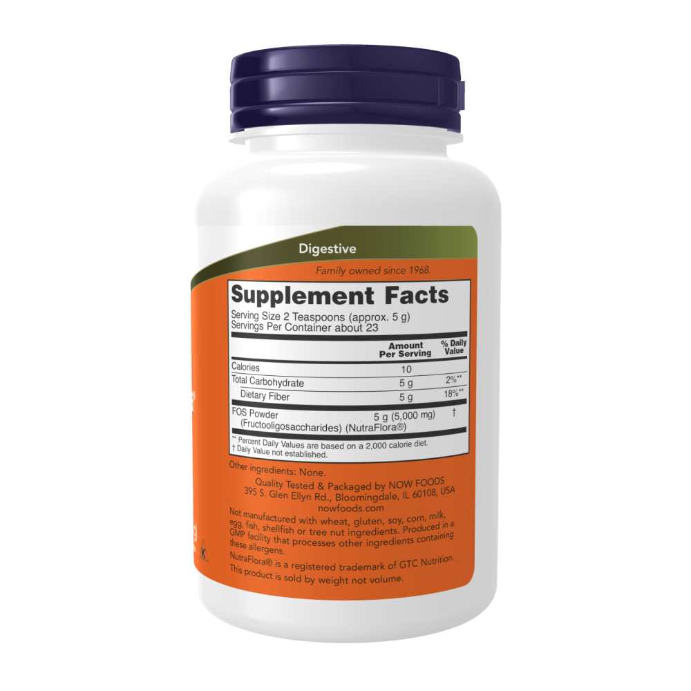 Now Foods Nutra Flora Fos Prebiotic Fiber – Pure Powder Formula – 4 Oz (113 G thumbnail 2