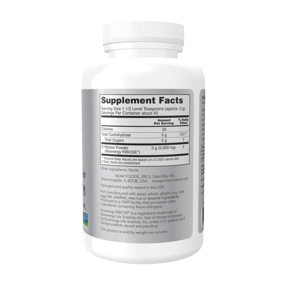 Now Sports D-Ribose Powder 227g thumbnail 2