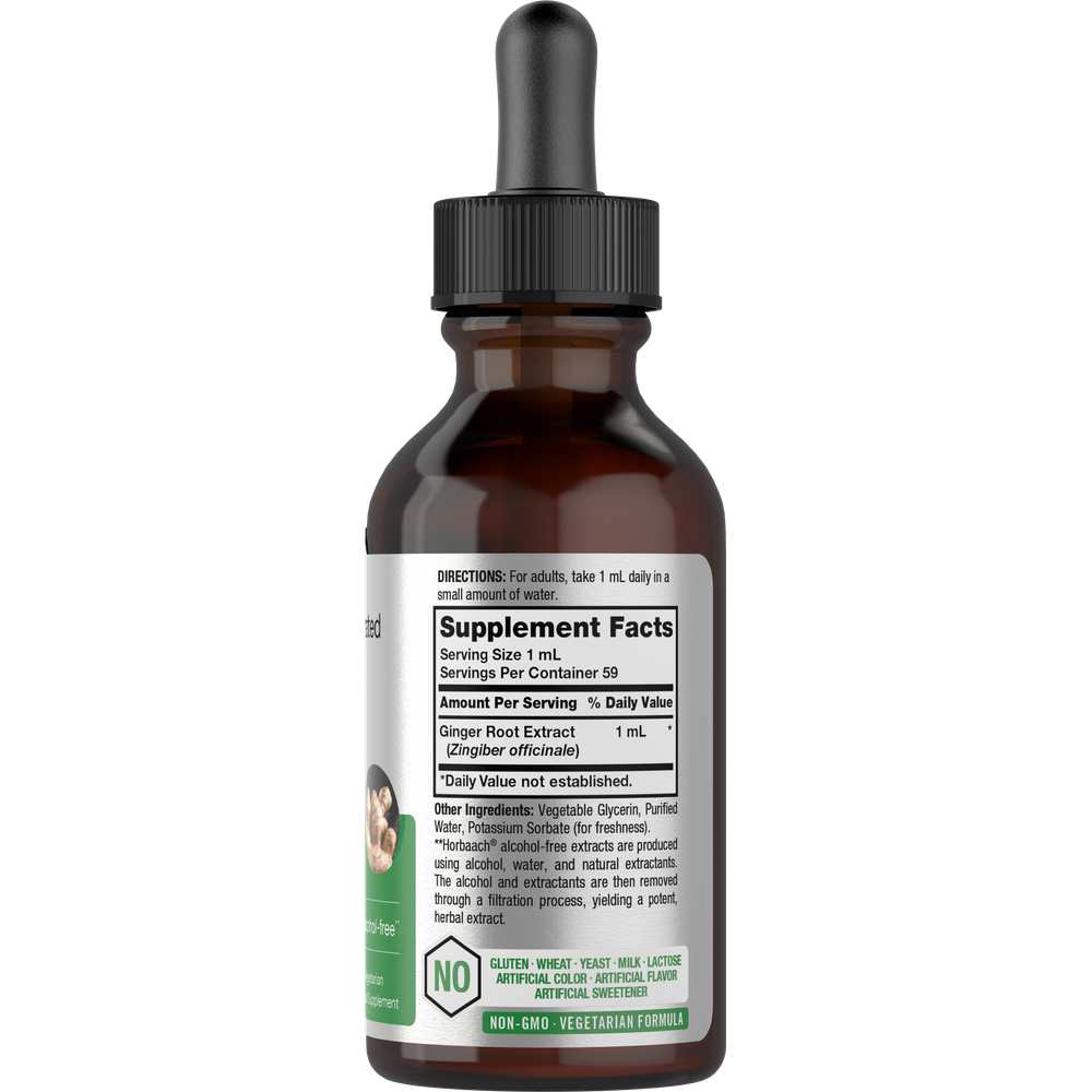 Horbäach Ginger Root Extract | 2oz Liquid thumbnail 2
