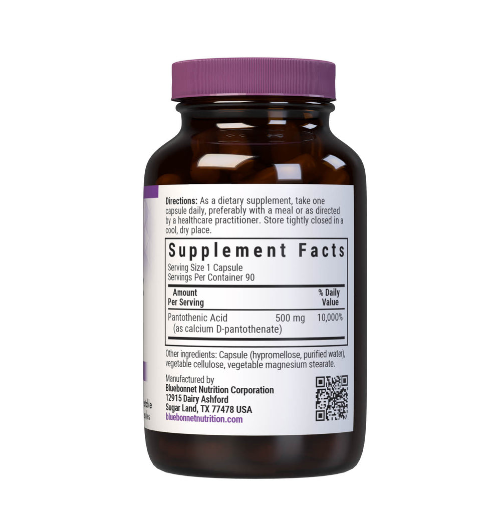 Bluebonnet Nutrition Pantothenic Acid 500 Mg 90 Caps thumbnail 2