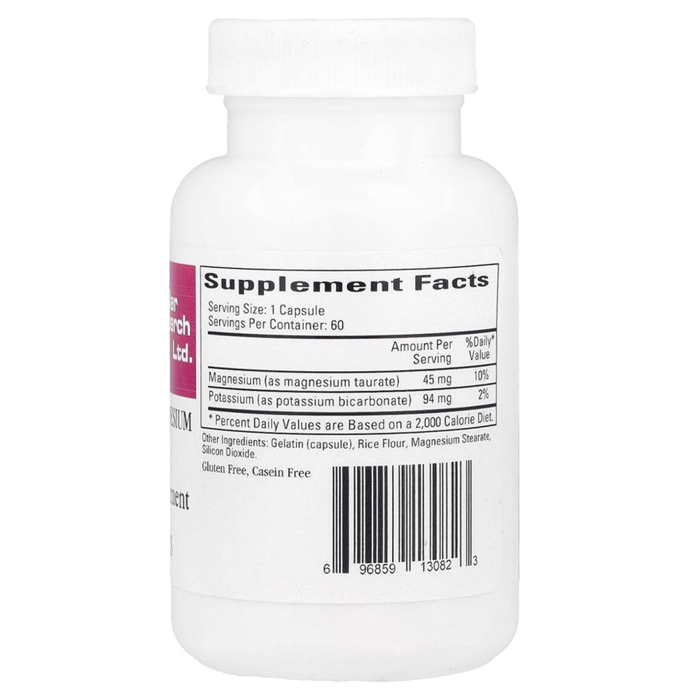 Best Potassium Magnesium Taurate Supplement – Cardiovascular Research | 60 Capsules thumbnail 2