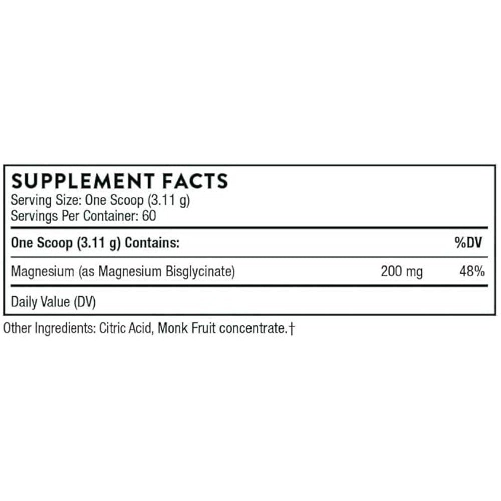 THORNE Magnesium Bisglycinate Powder – 187g thumbnail 2