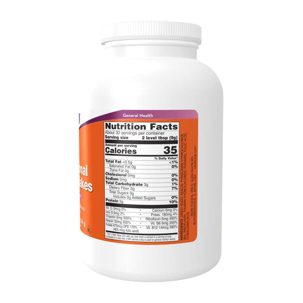 Now Foods Nutritional Yeast Flakes – Fortified Superfood with B-Vitamins – 10 Oz (284 G) thumbnail 2