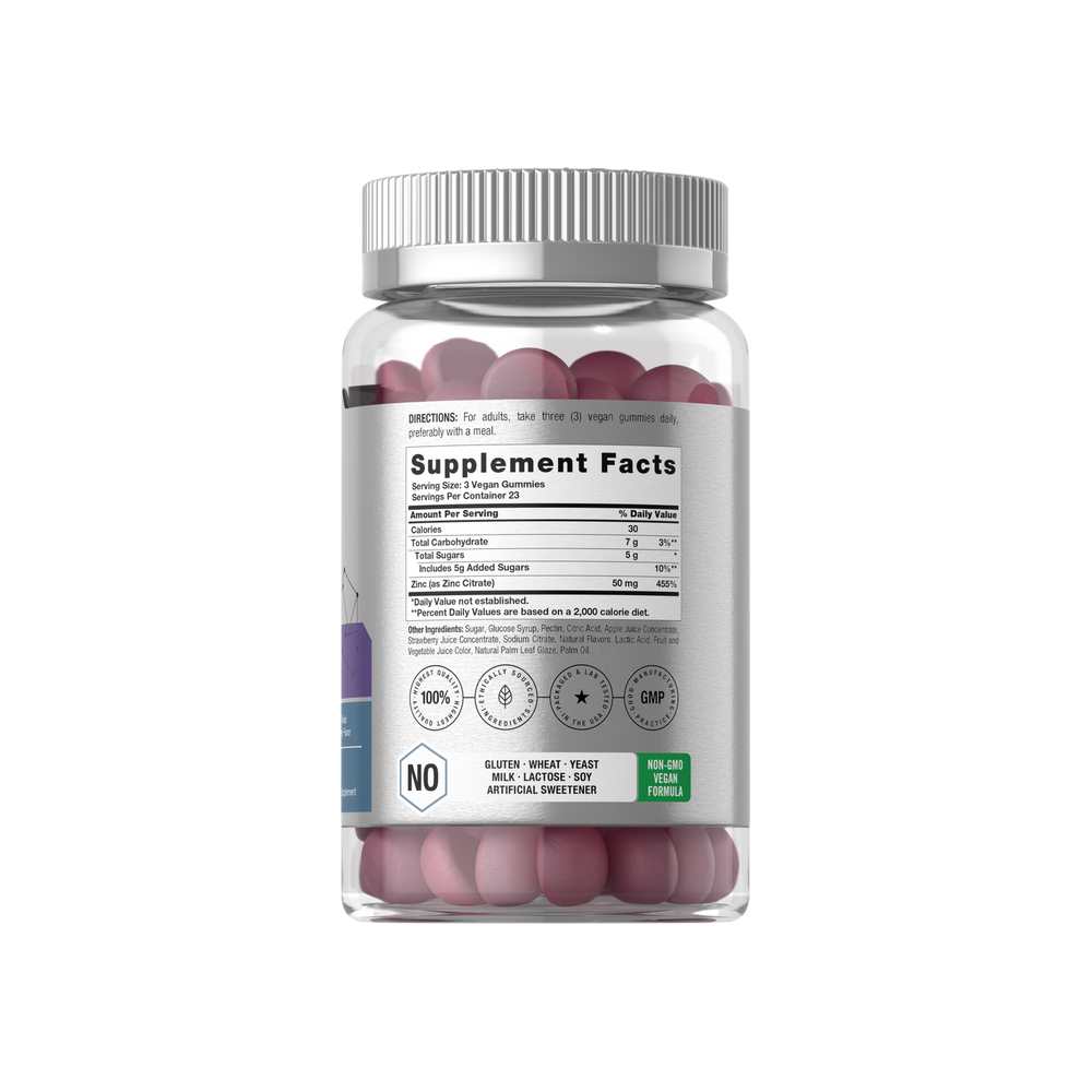 Horbäach Zinc 50mg per Serving | 70 Gummies thumbnail 2