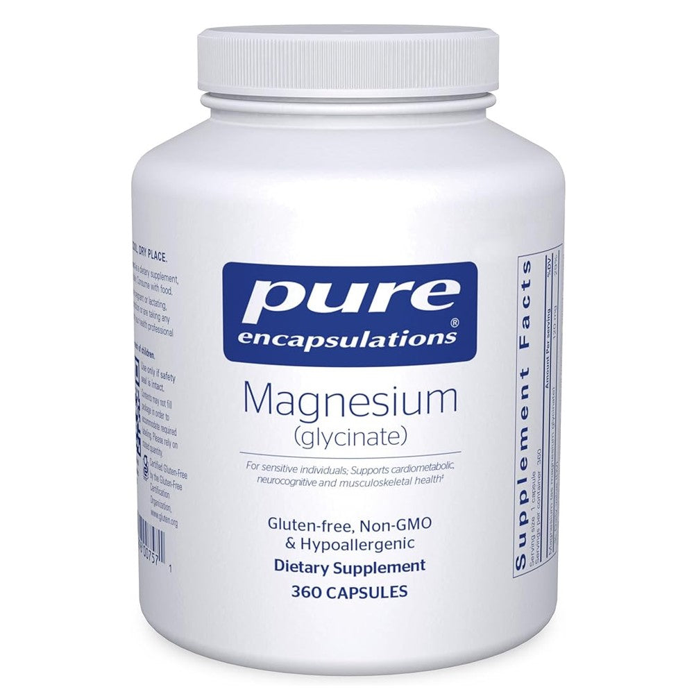 Pure Encapsulations Magnesium Glycinate - Stress Relief, Sleep & Heart Health Supplement | Gluten-Free & Non-GMO thumbnail 5
