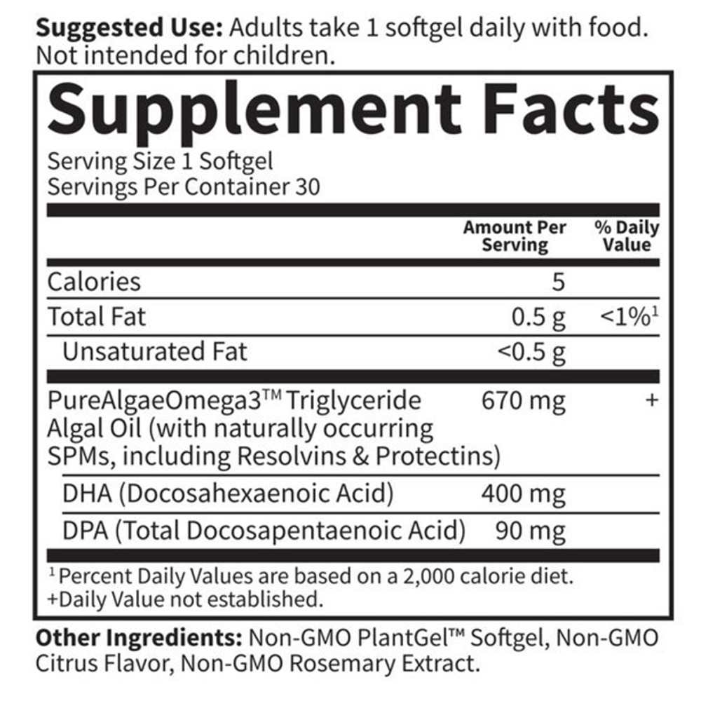 Garden of Life Dr. Formulated Vegan Dha 30ct Softgels thumbnail 2