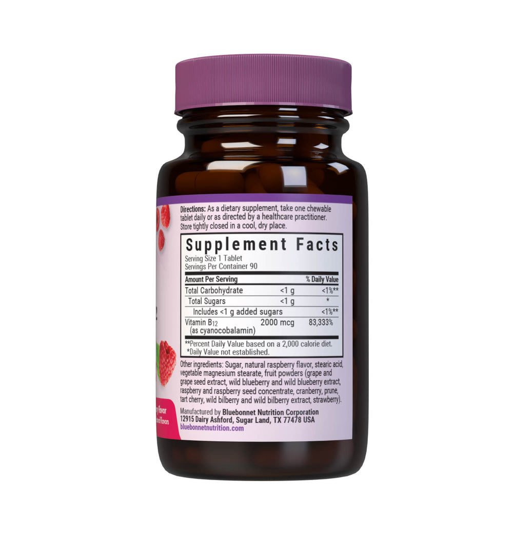 Bluebonnet Nutrition Earthsweet Chewables Vitamin B12 2000 Mcg 90 Tabs thumbnail 2