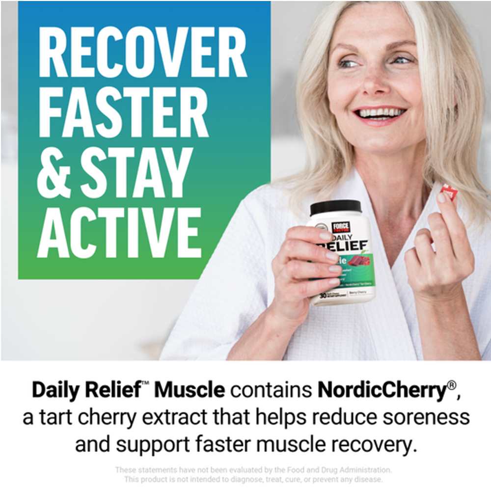 Force Factor Daily Relief Muscle – 30 Soft Chews thumbnail 2