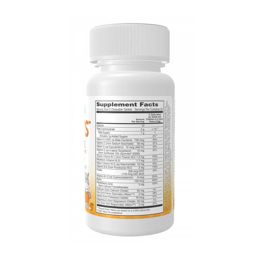 Now Foods Kid Vits – Juicy Orange Multivitamin for Immune & Bone Health – 60 Chewable Tablets thumbnail 2