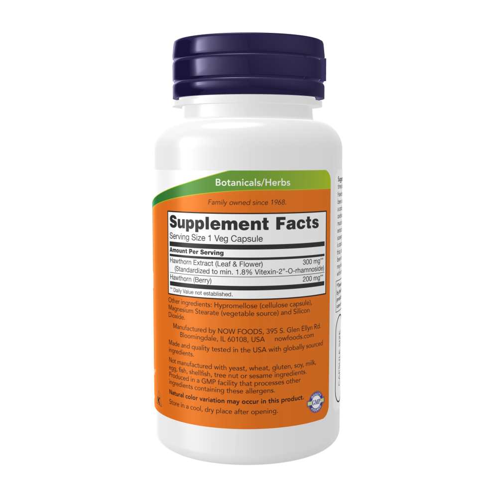 Now Foods Hawthorn Extract 300 Mg – Cardiovascular Support – 90 Veg Capsules thumbnail 2