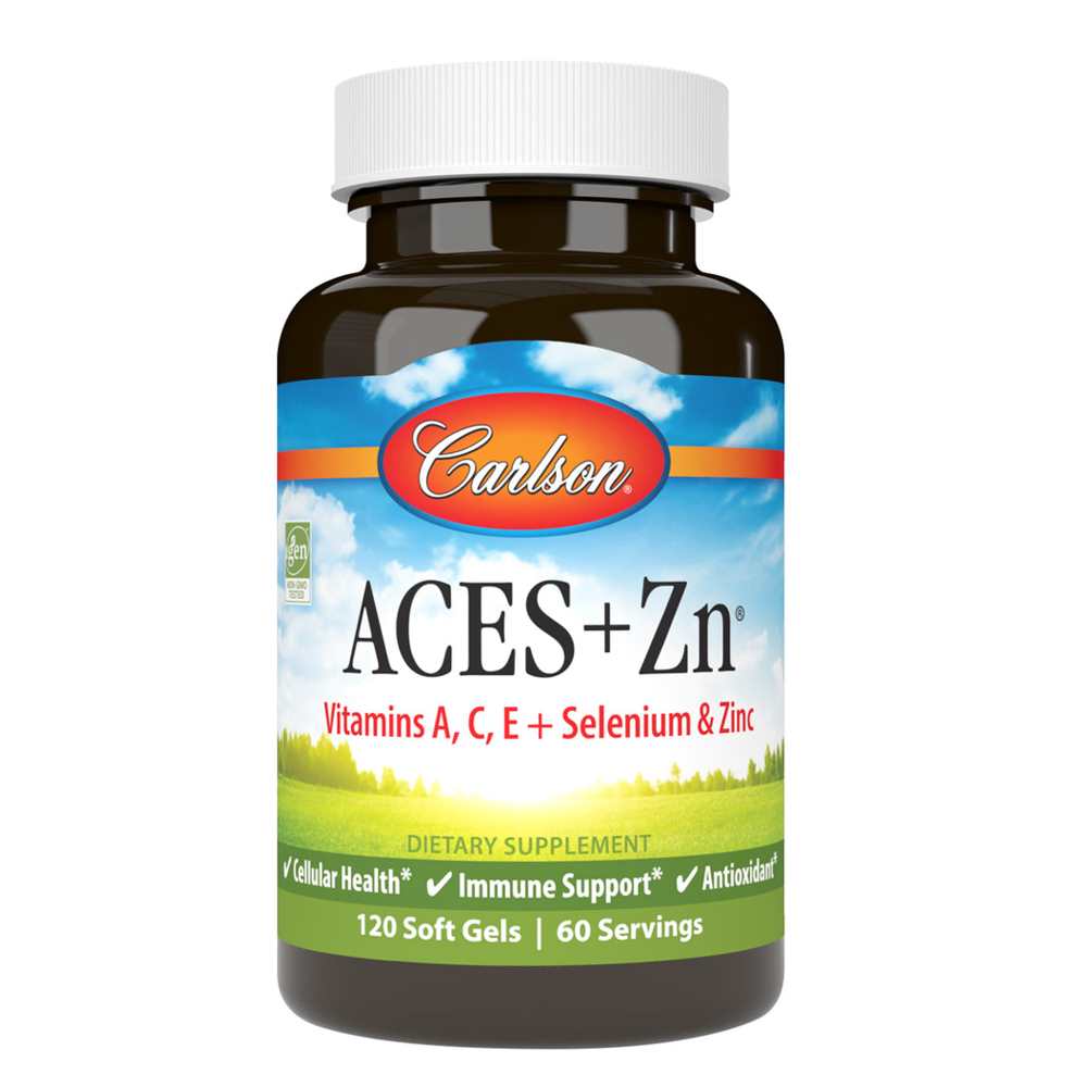 Carlson ACES+Zn – Antioxidant Formula with Vitamins 60 Softgels thumbnail 7