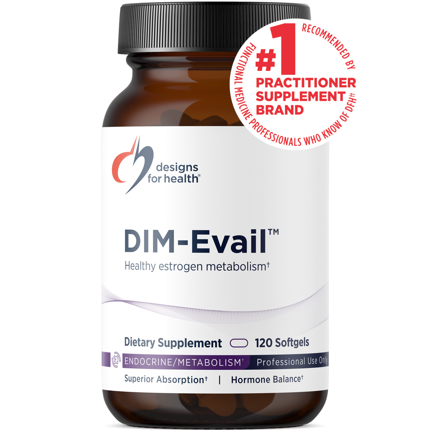 Designs for Health DIM-Evail 60 Sofgels thumbnail 2
