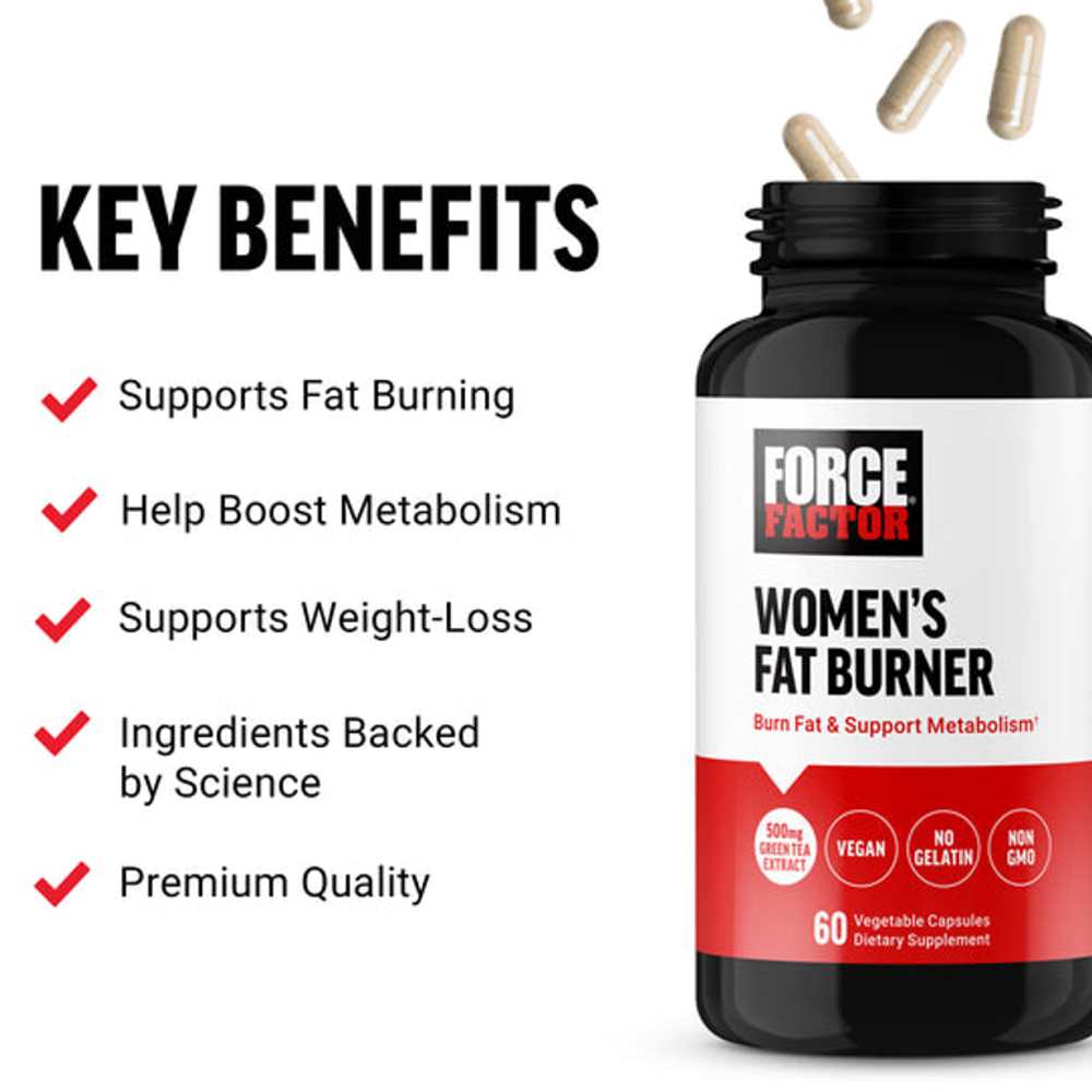 Force Factor Women’s Fat Burner – 60 Capsules thumbnail 2