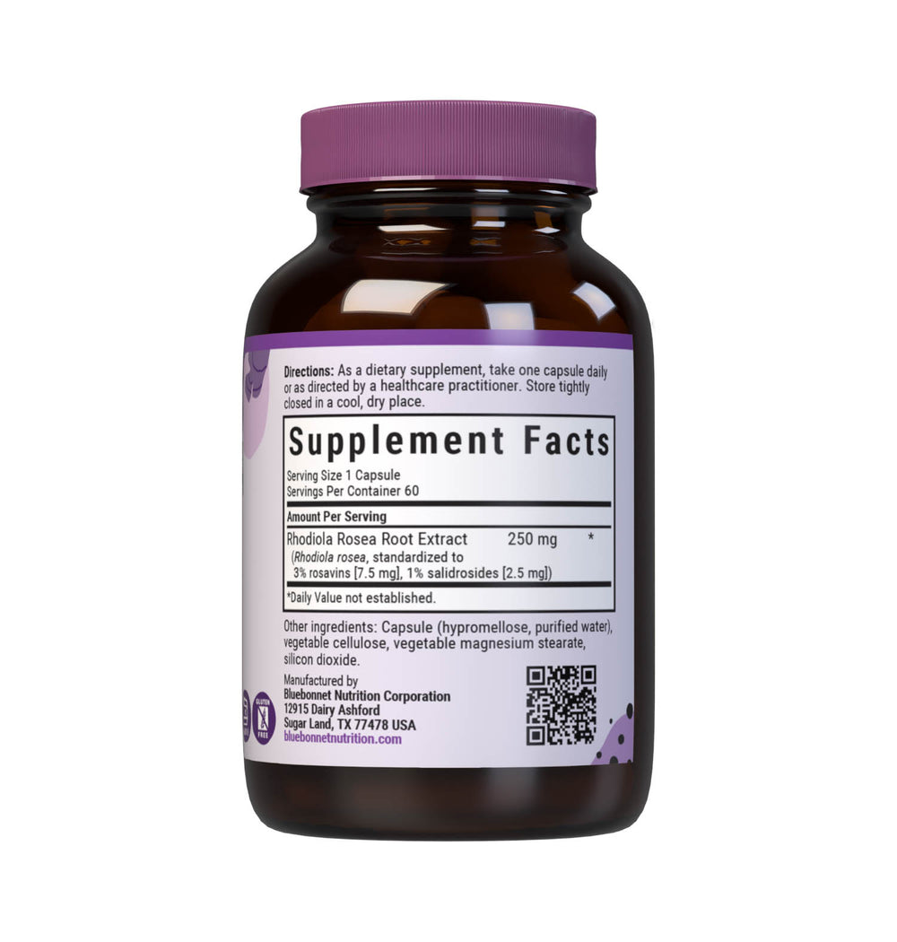 Bluebonnet Nutrition Rhodiola Rosea Root Extract 60 Caps thumbnail 2