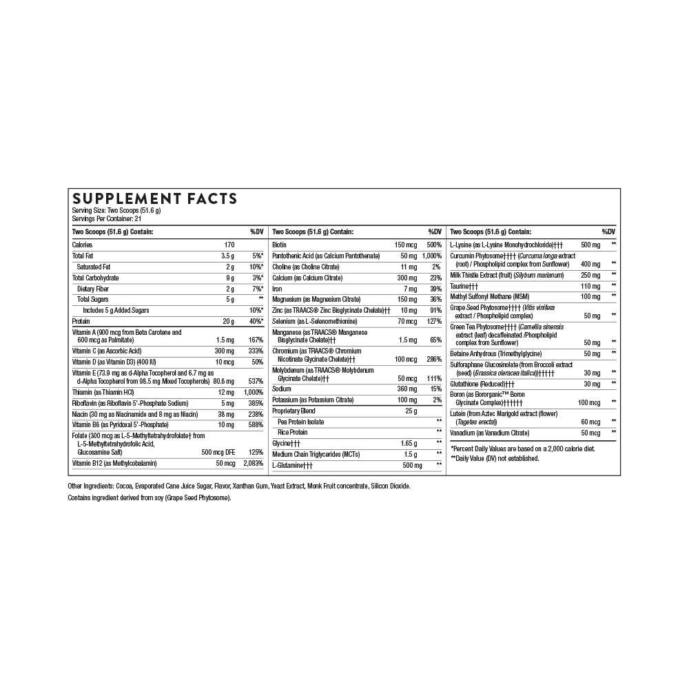 Thorne Medi Clear-Sgs™ Chocolate – 38.2 Oz Supplement thumbnail 2