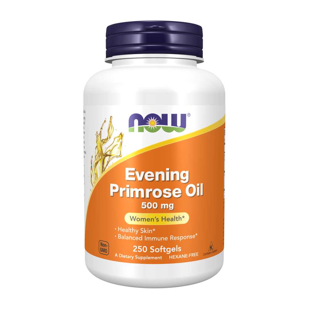 Now Foods Evening Primrose Oil 500mg – Women’s Health & Hormonal Balance – 100 Softgels thumbnail 2