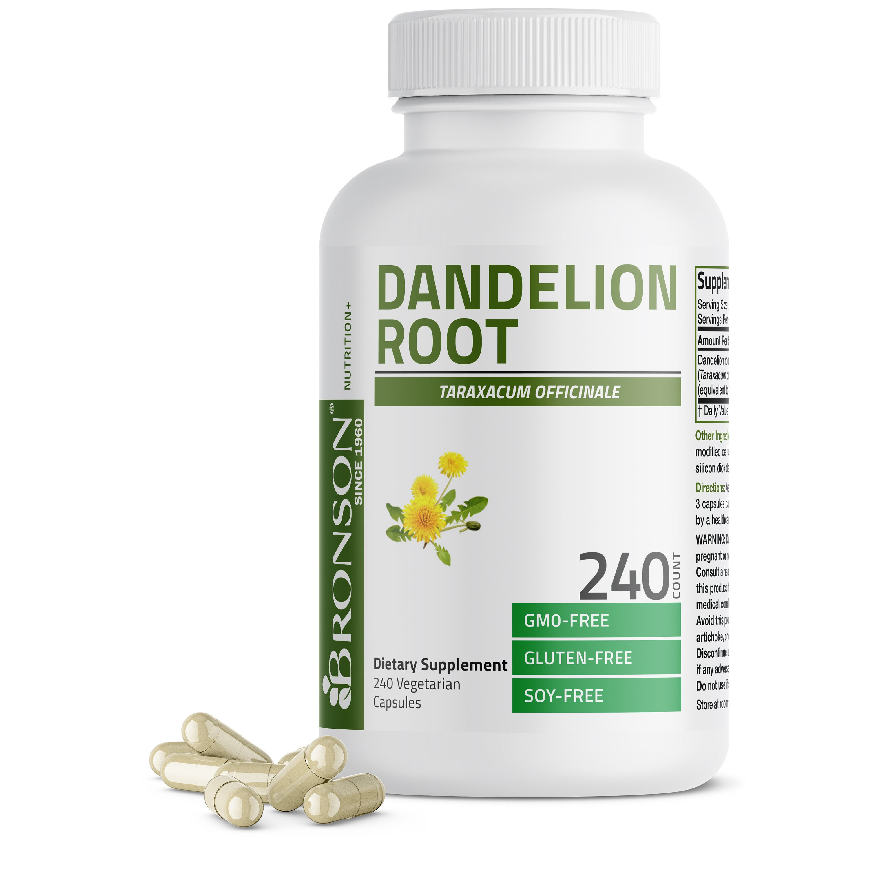 Bronson Vitamins Dandelion Root 1500 Mg per Serving 120 Caps thumbnail 2
