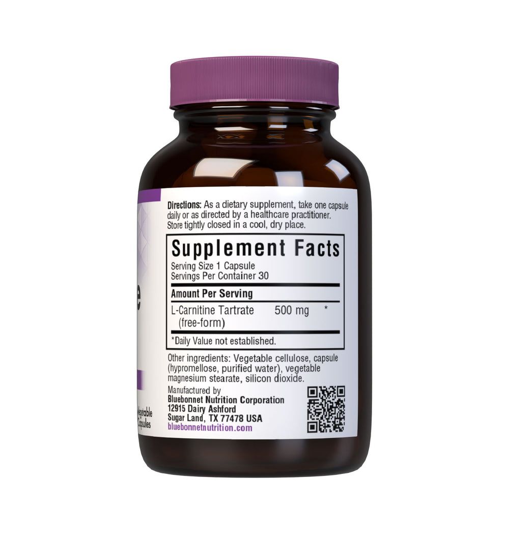 Bluebonnet Nutrition L-Carnitine 500 Mg 30 Caps thumbnail 2