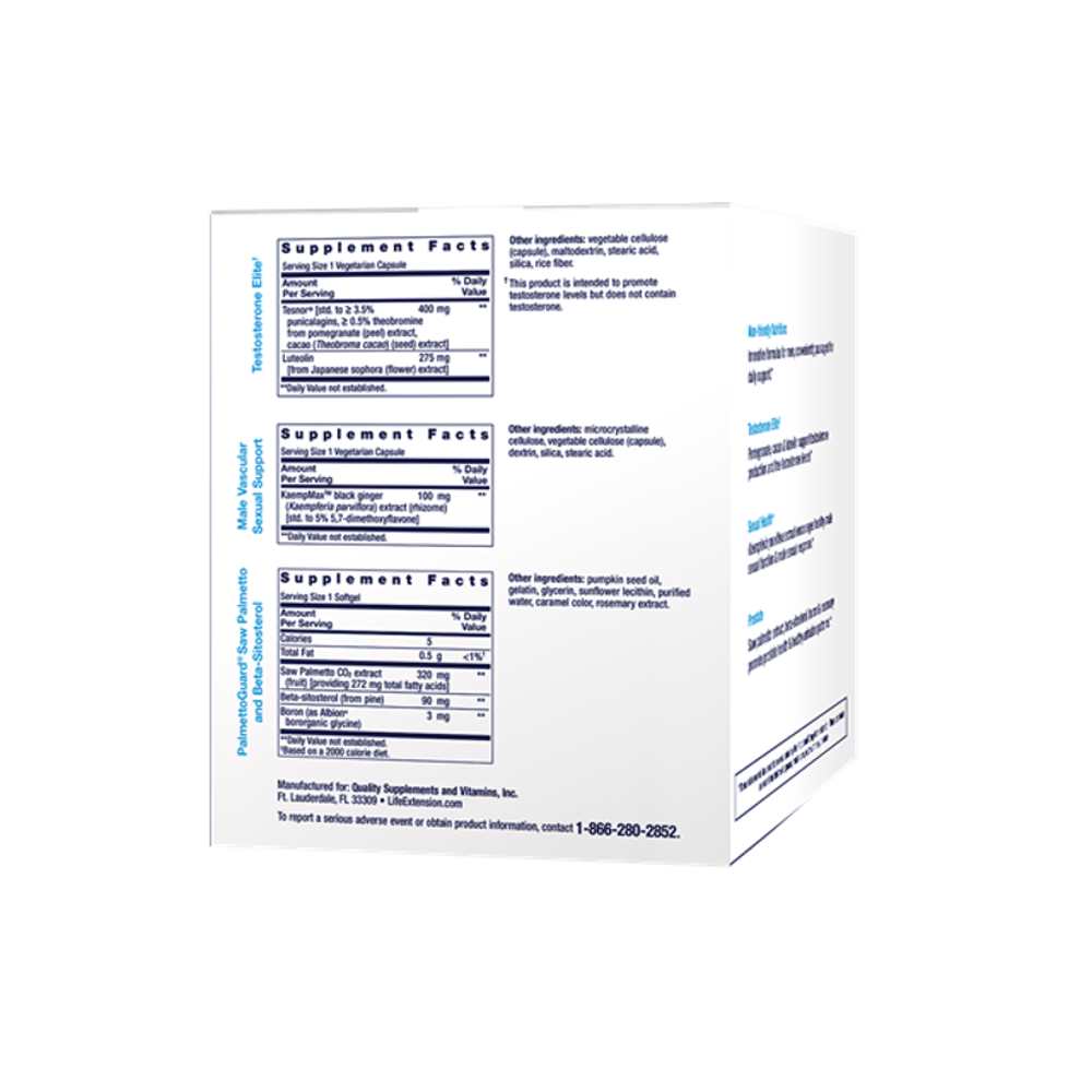 Life Extension Men's Vitality Packs 30 Packets thumbnail 2