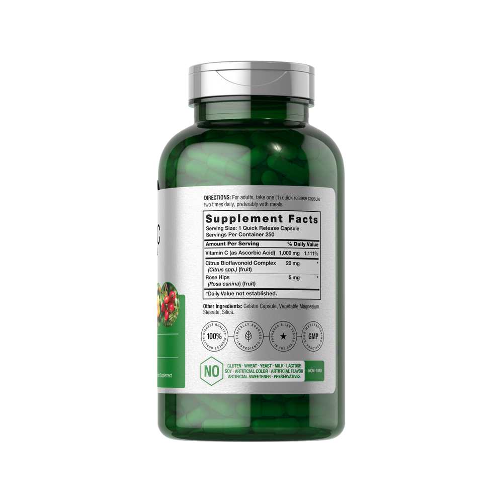 Horbäach Vitamin C 1000mg | 250 Capsules thumbnail 2