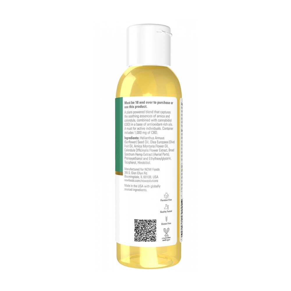 Now Foods Cbd Massage Oil – Broad-Spectrum Hemp Extract with Soothing Botanicals – Relaxing Body Oil – 118 M L thumbnail 2