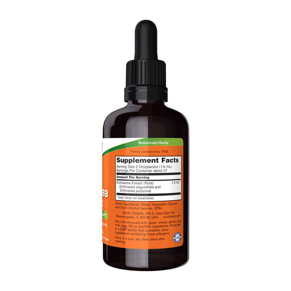 Now Foods Echinacea – Alcohol-Free Herbal Immune Support Drops | 2 Fl Oz (59 M L) thumbnail 2