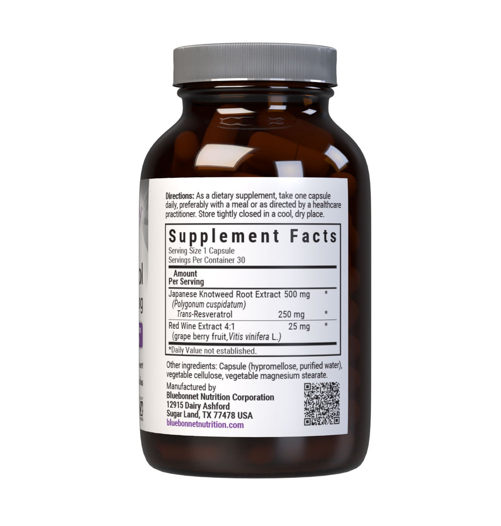 Bluebonnet Nutrition Beautiful Ally Resveratrol 250 Mg 30 Caps thumbnail 2