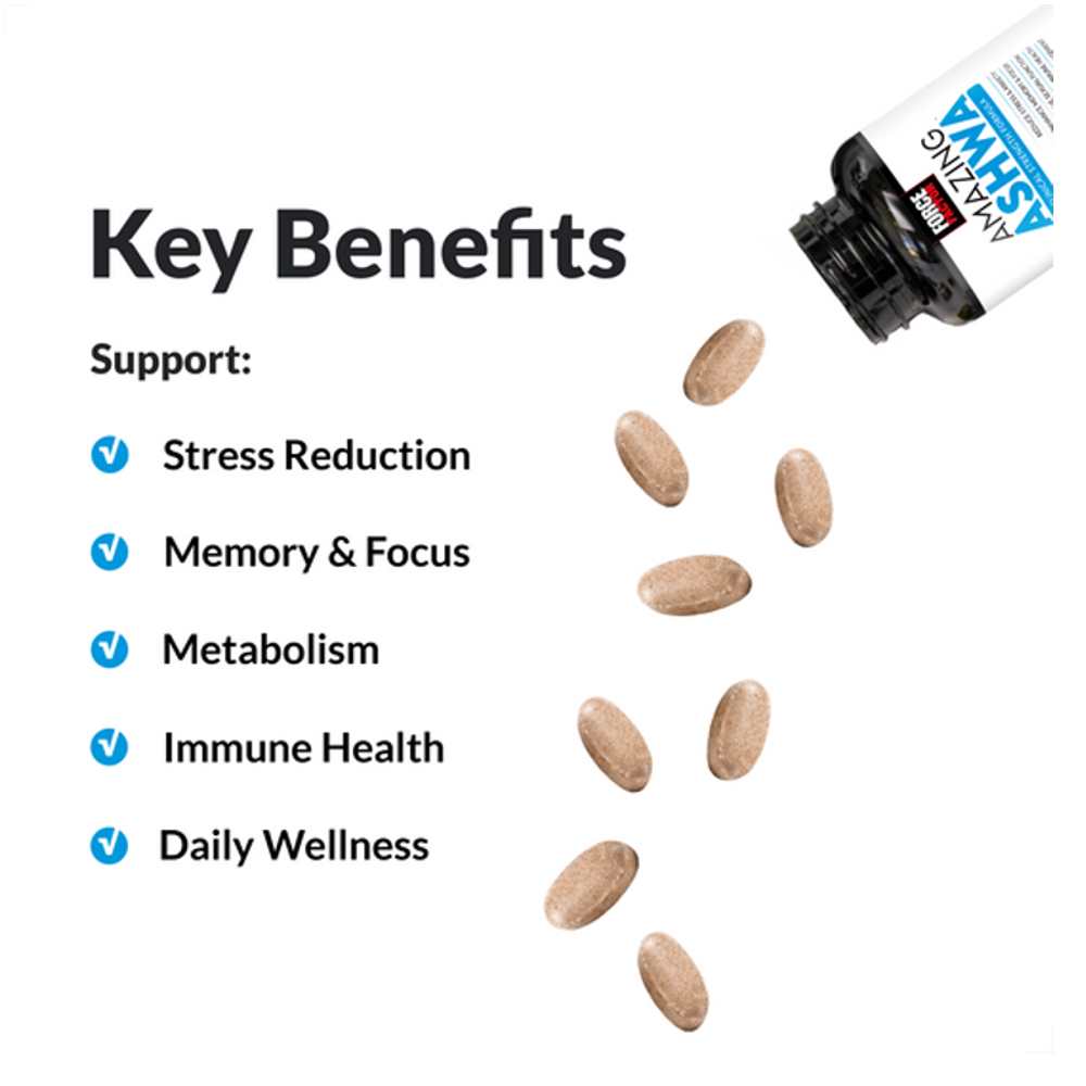 Force Factor Amazing Ashwa – 120 Tablets thumbnail 2