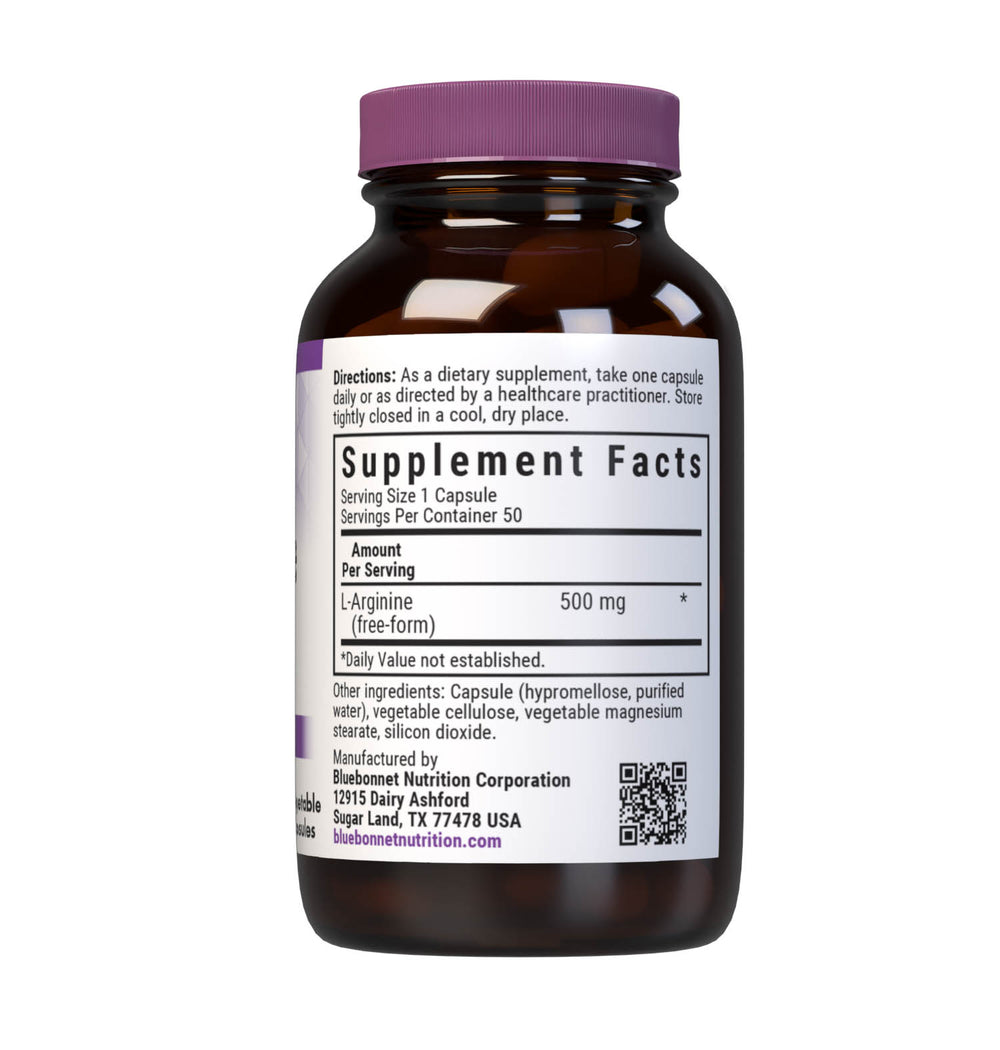 Bluebonnet Nutrition L-Arginine 500 Mg 50 Caps thumbnail 2