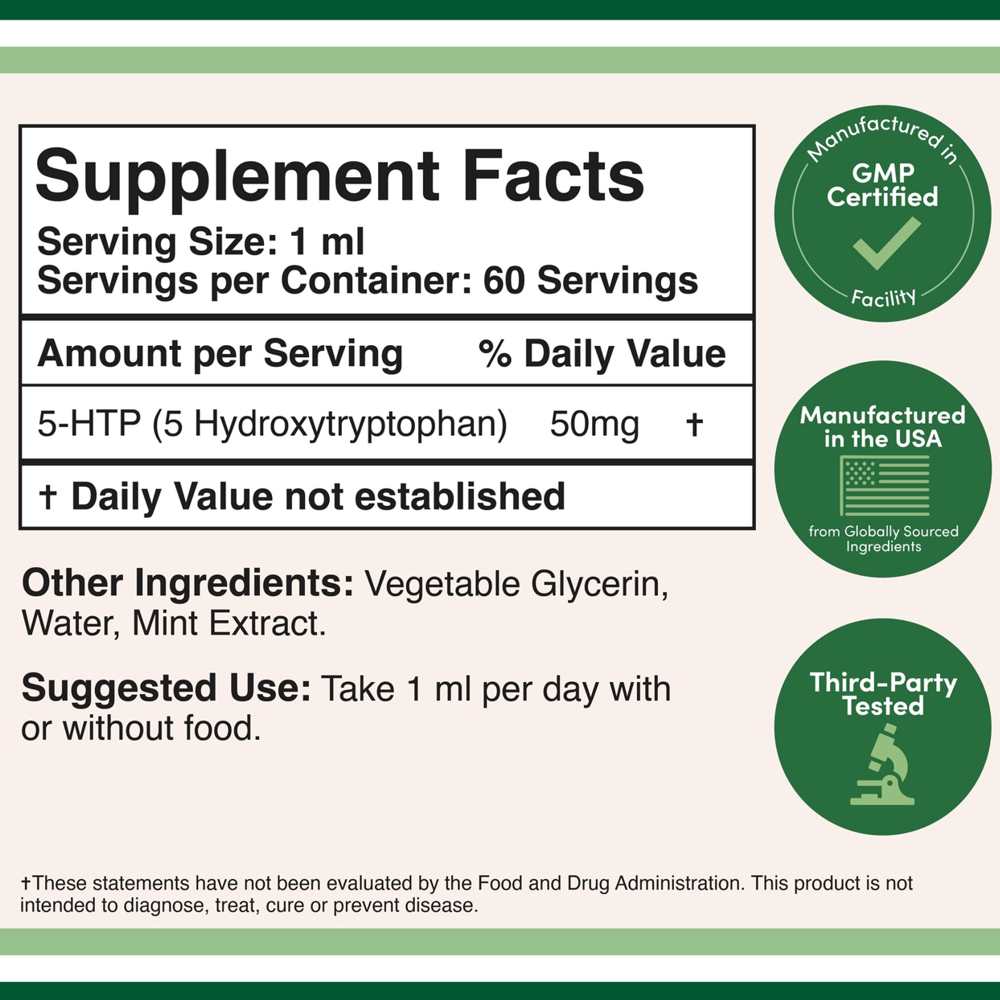 5-Htp Drops by Double Wood – 2 Fl Oz – Natural Mood Enhancer thumbnail 2