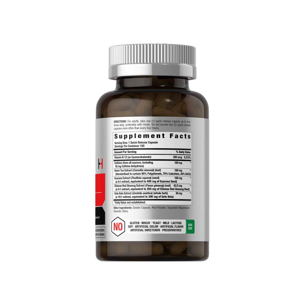 Horbäach Energy Booster | 120 Capsules thumbnail 2