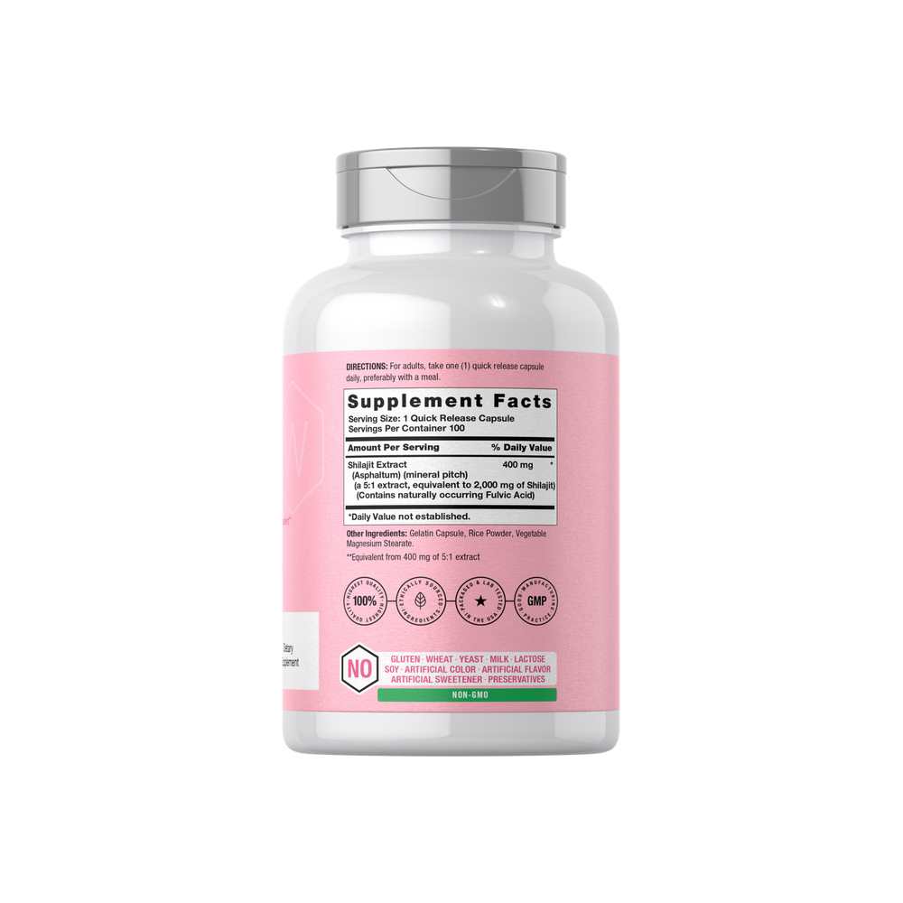 Horbäach Shilajit 2000mg | 100 Capsules thumbnail 2
