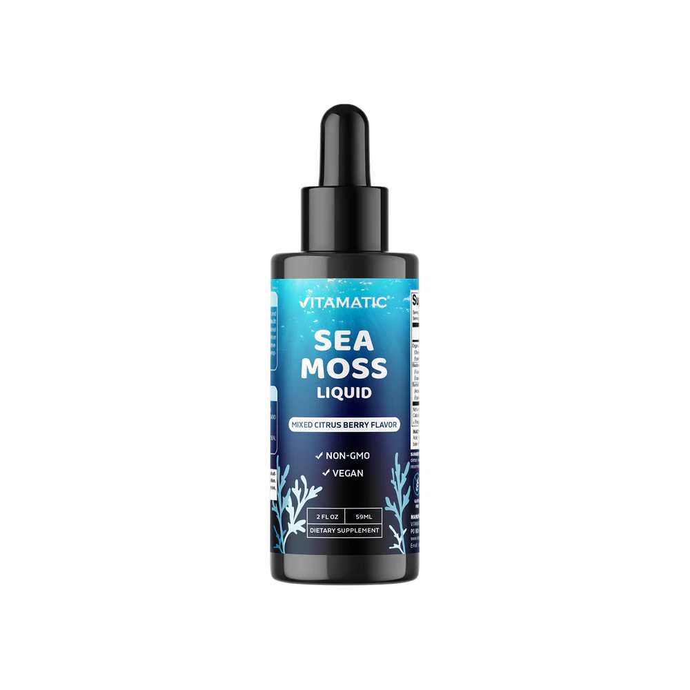 Vitamatic Liquid Organic Irish Sea Moss 2800 mg 2 FL OZ