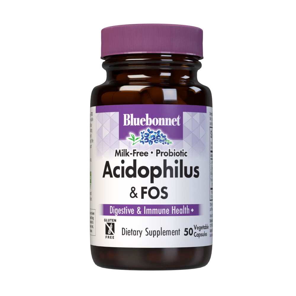 Bluebonnet Nutrition Milk-Free Probiotic Acidophilus & Fos 50 Caps