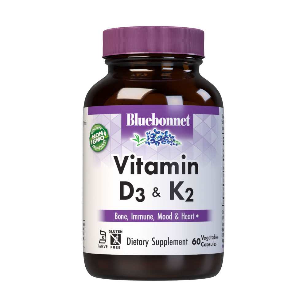 Bluebonnet Nutrition Vitamin D3 & K2 60 Caps
