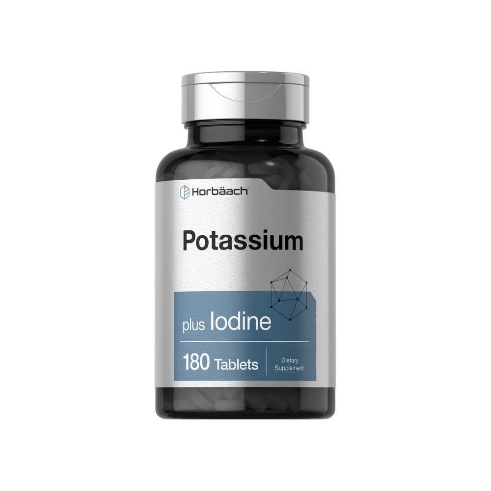 Horbäach Potassium Plus Iodine | 180 Tablets