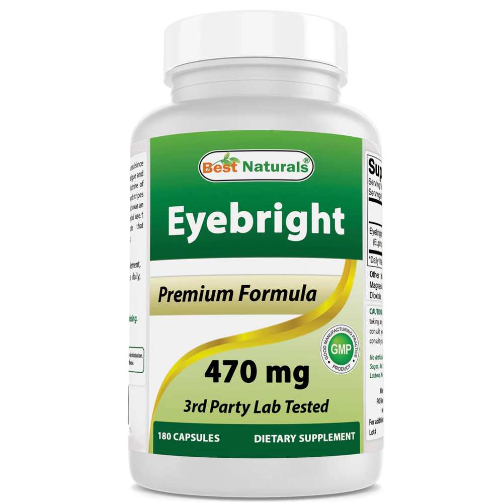 Best Naturals Eyebright 470 mg 180 Capsules