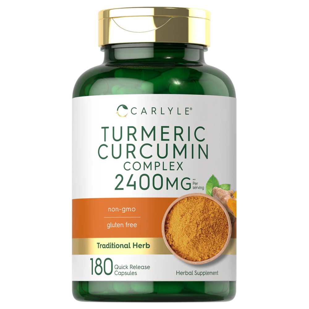 Carlyle Nutritionals Turmeric Curcumin 2400mg | 180 Capsules