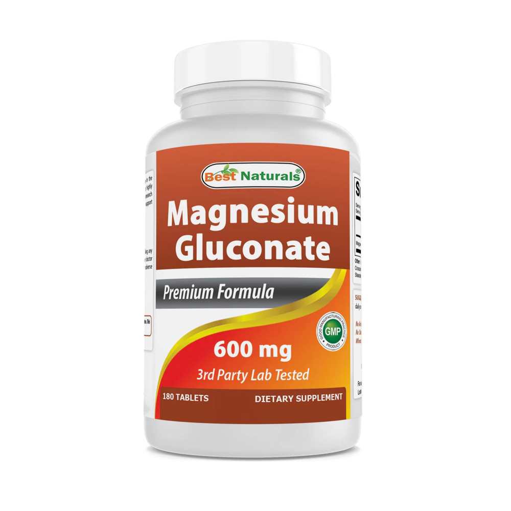 Best Naturals Magnesium Gluconate 180 Tablets