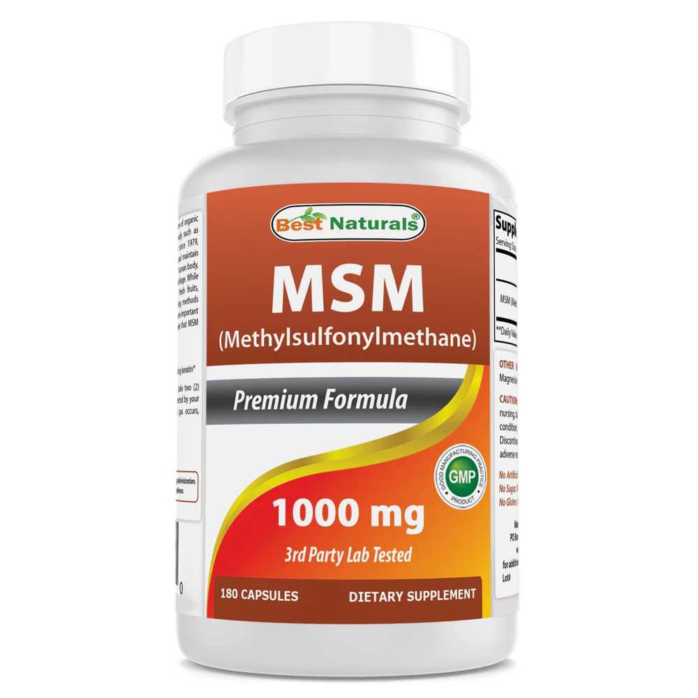 Best Naturals MSM 1000 mg 180 Capsules