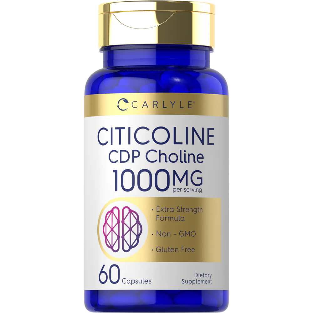 Carlyle Nutritionals Citicoline CDP Choline 1000mg per serving | 60 Capsules