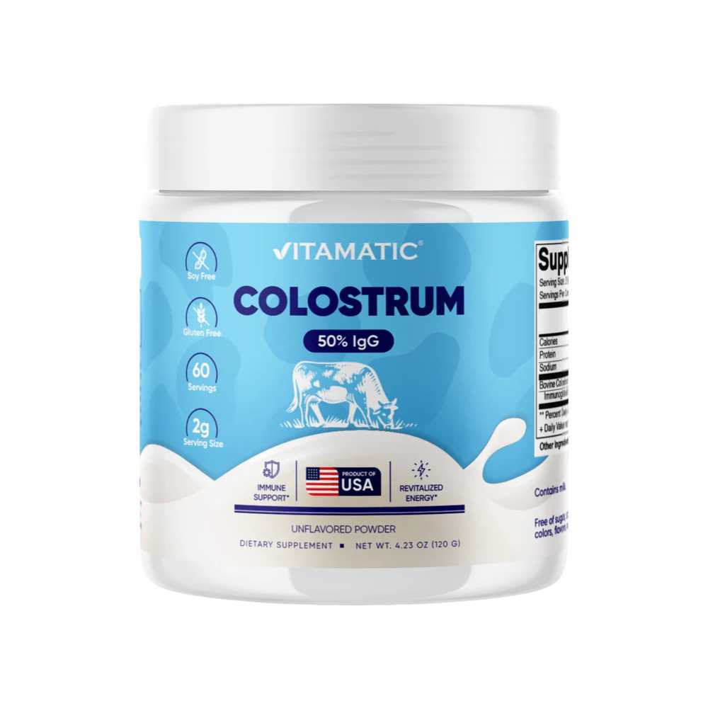 Vitamatic Bovine Colostrum Powder - 50% Highest IgG - 120g