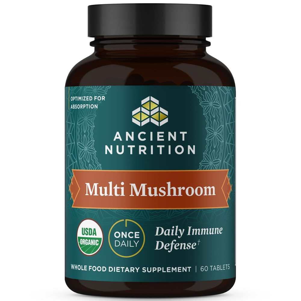 Ancient Nutrition Multi Mushroom Daily Immune Defense 60 Tabs