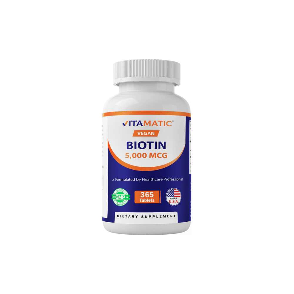 Vitamatic Biotin 5000mcg - 365 Vegan Tablets