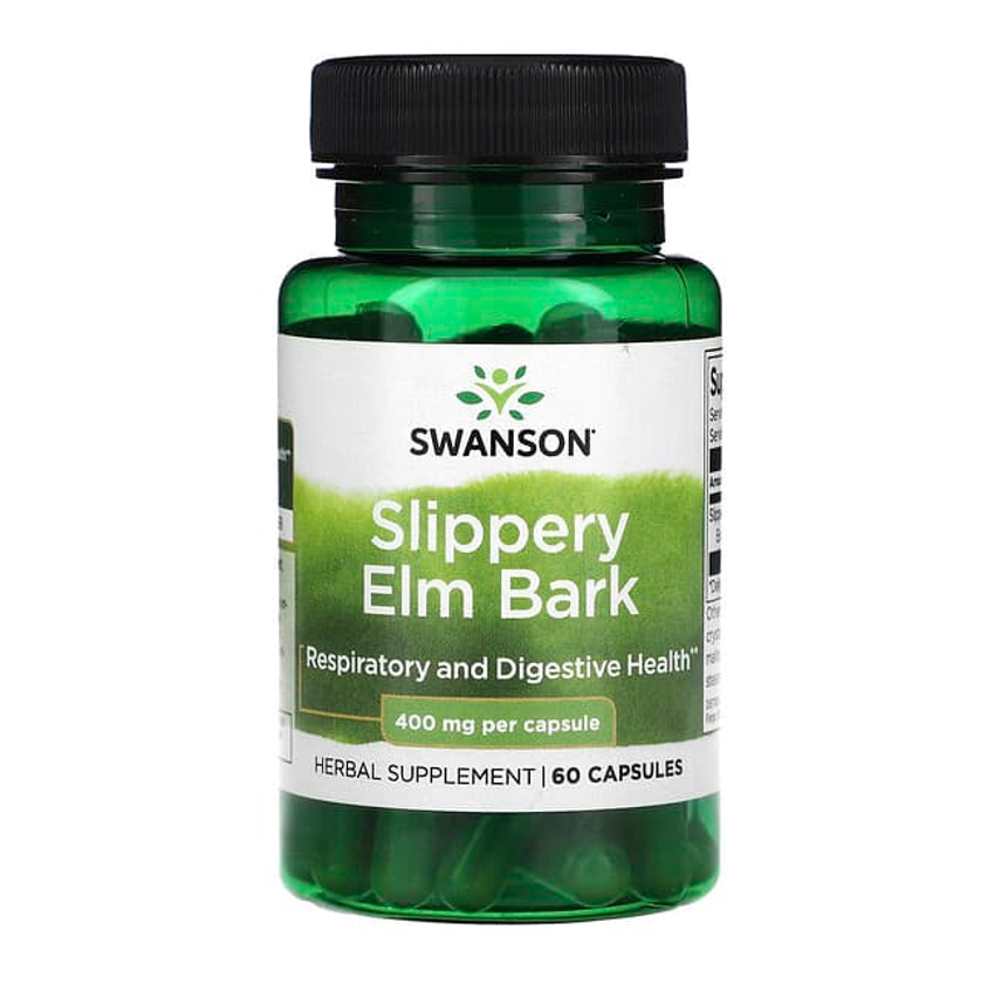 Swanson Slippery Elm Bark 400 mg 60 Capsules