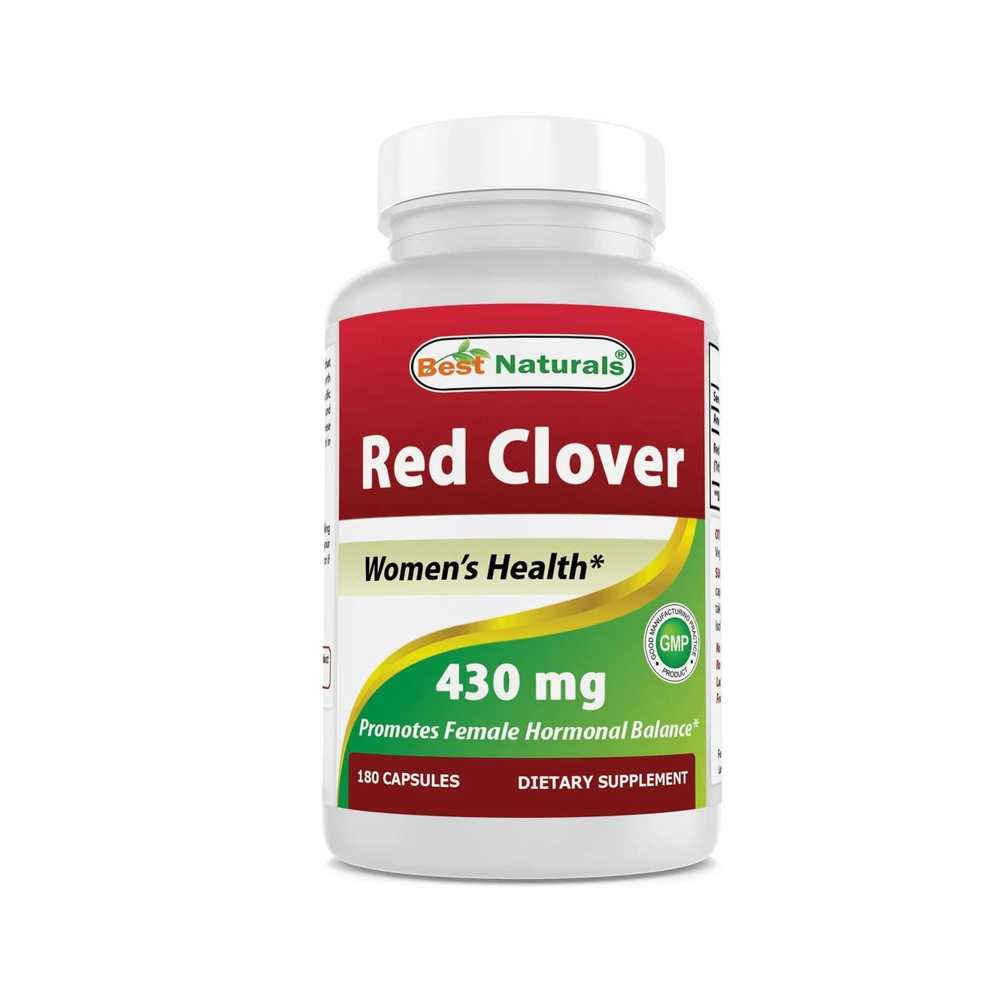 Best Naturals Red Clover 430 mg Women's Health 180 Capsules