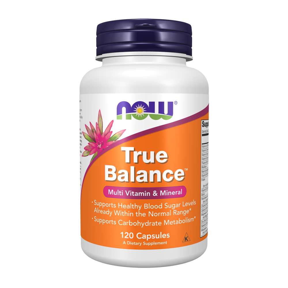 Now Foods True Balance Multi Vitamin & Mineral – Blood Sugar & Metabolism Support – 120 Capsules