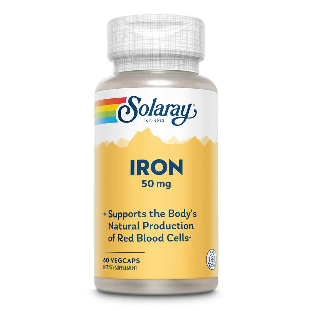Solaray Iron 50mg 60 Caps